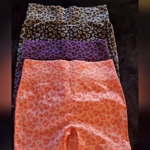 Leopard Print Women's Shorts Size Large